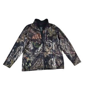 L.L. Bean Women's Full Zip Shacket Real Tree Mossy Oak Camo Sweater Jacket XL LL